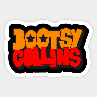 Bootsy Collins Funk Typography Design - Groovy and Legendary! Sticker